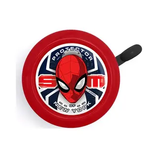Disney Seven Polska Jungen Spiderman Fahrradklingel, Rot, Größe Ø/H, Ca. 55 X 35mm