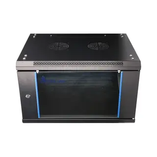Extralink Rackmount-Schrank 6U 600x450 Schwarz Wandmontage