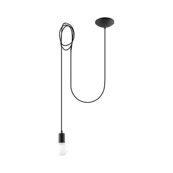 Sollux Edison 1 Black Suspension Lamp thumbnail