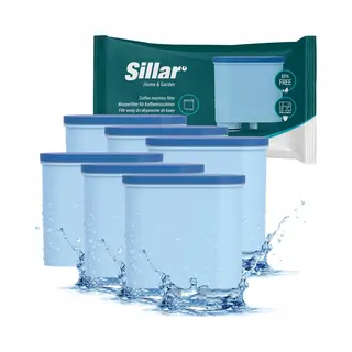 6x Sillar Waterfilters Voor Philips Saeco - Voor Koffiemachines - Waterfilters Voor Incanto, Intelia Deluxe, GranBaristo, LatteGo - Waterfilter CA6903