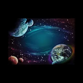 Fotobehang - Vlies Behang - Cosmos - Galaxy - Heelal - Ruimte - Sterren - Planeten - 254 X 184 Cm