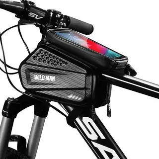 Wildman Fietskoffer/houder Xxl ES6 Frametas Zwart/zwart