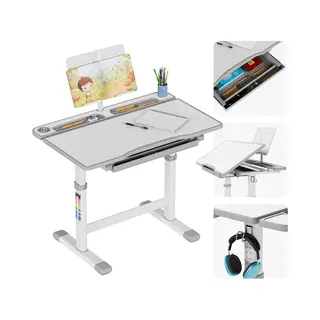 Mark Adler - Study 3.0 - Ergonomisch Bureau Voor Een Kind - Grijs