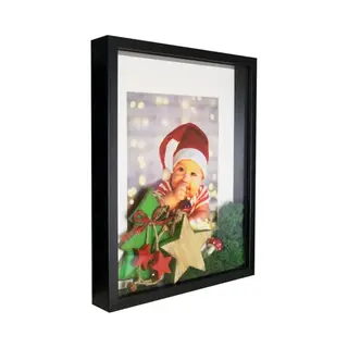 Bd Art Box 3D 30x40 Cm Objektrahmen Bilderrahmen, Quadratische Schwarz Zum Befüllen, Tiefer Für Objekte, Suvenirs 3 Cm, Für Wandbehang Oder Desktop