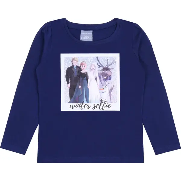 sarcia.eu Donkerblauwe Meisjesblouse Frozen 2 Disney 110 Cm thumbnail