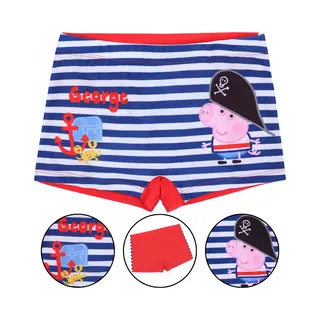 Rood-marineblauwe Zwembroek Voor Jongens - George Peppa Pig Zwemshort - Maat 104/110