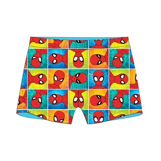 Spiderman Zwembroek – Stripstijl Geel/Blauw – Maat 128/134 (ook 104/110 En 116/122 Beschikbaar)