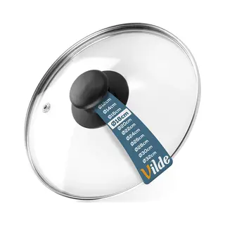 Northix Glass Lid With Steel Edge Plastic Handle And Steam Valve