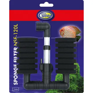 Marina Nova Nsf-120L Twee-Kamer Sponge Filter, Aquariumfilter