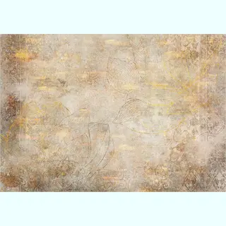 Merkloos / Ag Fotobehangkoning - Behang - Vliesbehang - Fotobehang - Golden Etude - Gouden Kunst - 150 X 105 Cm