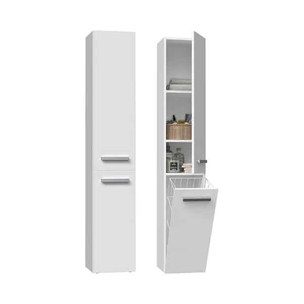 Topeshop Nel Iv Biel bathroom storage cabinet White thumbnail