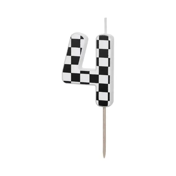 PartyDeco Taart Kaarsje 4 Jaar Formule 1 thumbnail