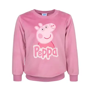 Peppa Pig - Roze Velours Sweatshirt Voor Meisjes / 116