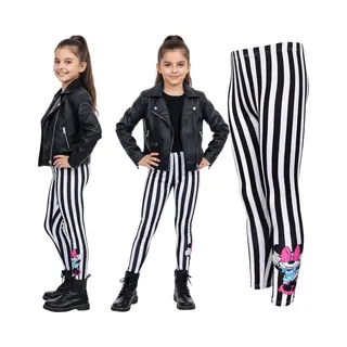 sarcia.eu Disney Minnie Mouse Elastische Gestreepte Leggings, Comfortabele Beenwarmers Voor Meisjes