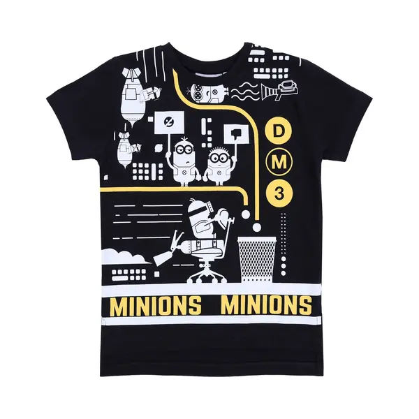 sarcia.eu Zwart T-shirt Gru, Dru En De Minions thumbnail