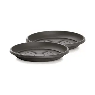 Onderschotel Terra 37cm Antraciet Prosperplast / 2 Stuks ! /