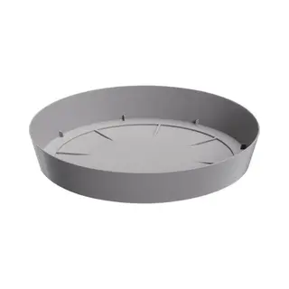 Prosperplast Opvangschaal/onderschaal Voor Bloempot/plantenpot - Lichtgrijs - Rond - Dia 23 Cm