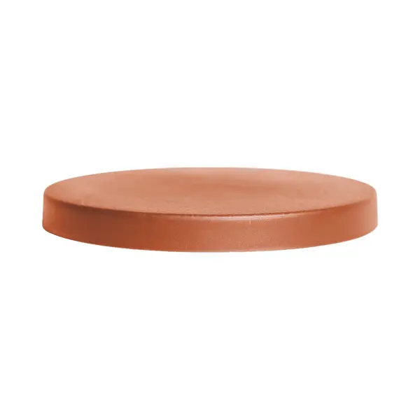 Prosperplast UniFramPro Round Rolling Plant Caddy With Hidden Universal Castors, Slimline Indoor/Outdoor Plant Dolly, Minimalistic Modern Design (11.4" Terracotta) thumbnail