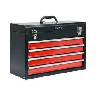 Yato Yt-08874 small parts/tool box Stainless steel Black, Red