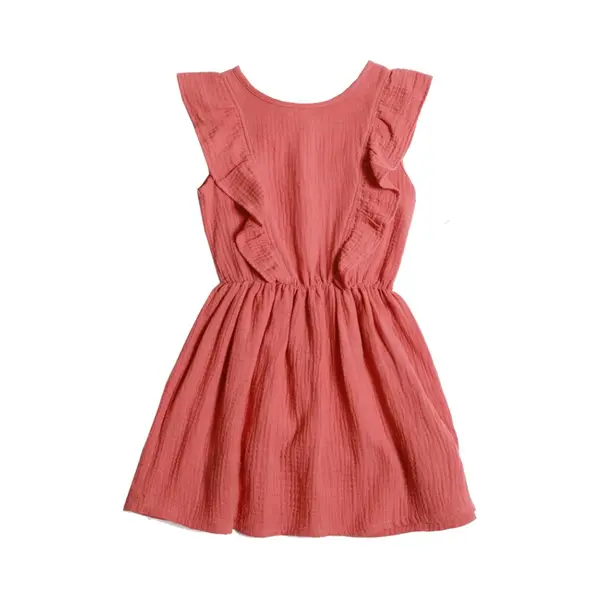 Alwero Jurk Ruffles Terra Cotta 104-110 thumbnail