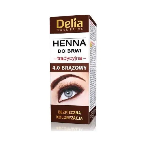Delia Cosmetics Henna Augenbrauenfarbe Farbe 4.0 Braun 2 G + 2 Ml thumbnail