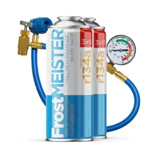 Frostmeister 3w1 - Auto Airconditioning Onderhoudset - 400ml - Inclusief R134a Vervanging En Olieflesjes