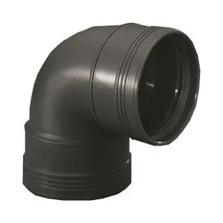 Wavin Pp Bocht 50mm 2x Manchet 45° Wit