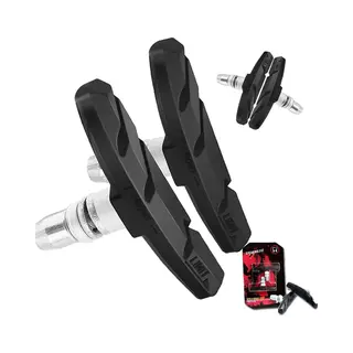 Universele Remblokjes - V-brake Remschoen - 69 Mm - Rubber - Set 2 Stuks - Fietsen Rubberen Remblok - Remschoenen - Remschoentjes - Remblokkenset -
