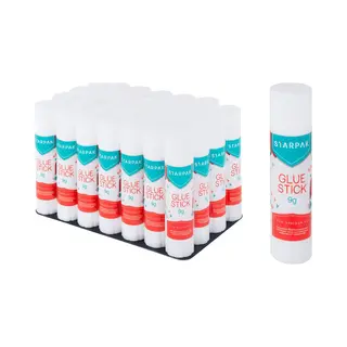 Starpak Lijmstift - Rond - 9 Gram - Lijm Stift - Plakken - Knutselen - Hobbymateriaal/knutselbenodigdheden - Lijmstiften - Plakken/lijmen - Knutselen -