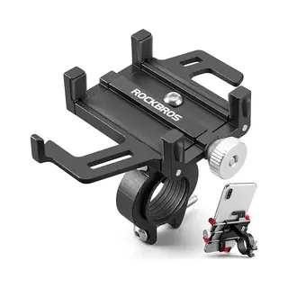 Rockbros - 699-Bk - Aluminium Fietstelefoonhouder - Zwart