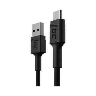Green Cell KABGC25 Usb cable 0.3 m Usb A Usb C Black
