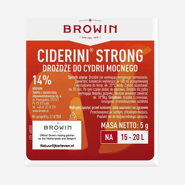 Browin Cider Gist - Sterk 5 G - Tot 14% Alcohol thumbnail