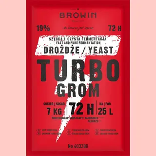 Browin Turbo Grom 72h Distilleerdersgist, 120 G
