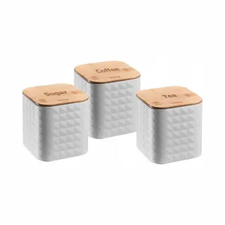 Klausberg 7485 - Opberg Bussen - Koffie - Thee - Suiker - Wit