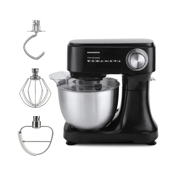 Heinner Hpm-1000WHCH Mixer Standmixer 1000 W Edelstahl, Weiß thumbnail