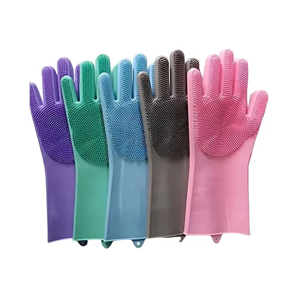 Ibbo Shop - Siliconen Afwashandschoenen - Multifunctioneel - Schoonmaak Handschoenen - Milieuvriendelijk - Vaatwasserbestendig - Huishoudhandschoen - thumbnail