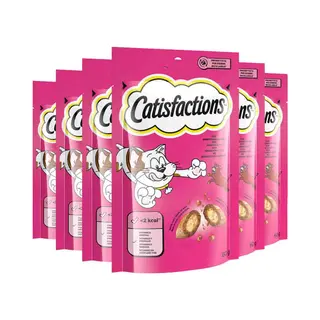 6x Catisfactions Kattensnack Rund 60 Gr