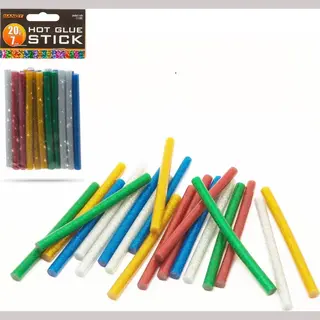 Handy - Lijmpistool Vullingen Glitter - Lijmpatronen 7MM Rond - 100MM Lang - Lijm Patronen Voor Lijmpistool O.A. Handy Lijmpistool - Bpk