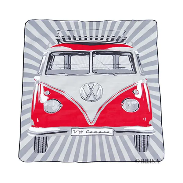 Brisa Vw Collection - Volkswagen T1 Bulli Bus Met Draagtas, Vochtbestendig En Robuust (200 X 150 Cm) thumbnail