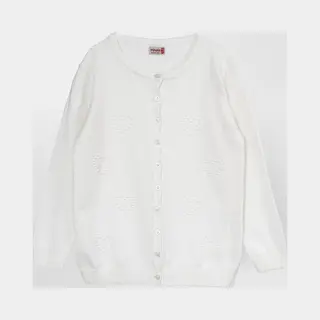 Minora Baby Vest Voor Meisjes En Jongens- Cardigan Kinder Winterkleding- Gebreide Baby Trui Met Lange Mouwen, 4 Jaar- Wit-Sinterklaas Cadeautjes