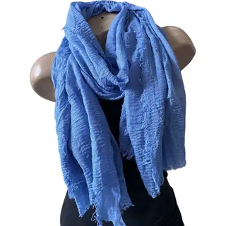 Dames Effen Kleur Sjaal 68# Cadet Blue
