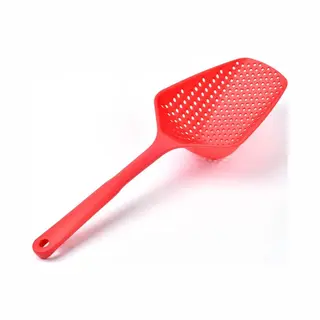 Vergiet - Keukengerei - 2 In 1 - Schuimspaan - Opscheplepel - Set Van 2 - Rood