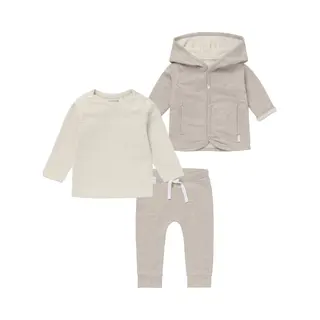 Noppies - Kledingset - 3delig - Vest Bonny - Broek Melissa Taupe - Shirt Hester - Maat 56