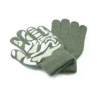 No Evil Handschoenen Voor Kinderen Groen Met Camouflageprint Acryl