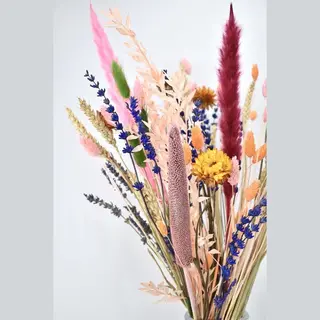 Natuurlijk Bloemen Droogbloemen - Boeket 40 Cm - Mixed Colors