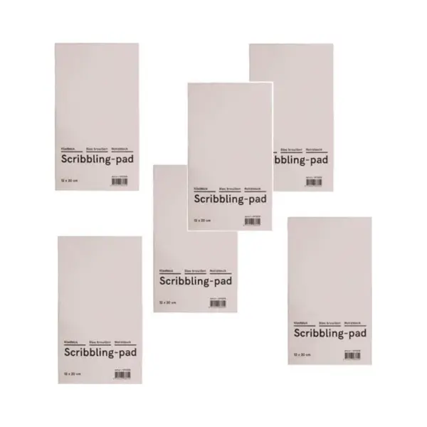 Kladblok Budget 12x20cm - 6 Stuks - Gratis Verzonden thumbnail