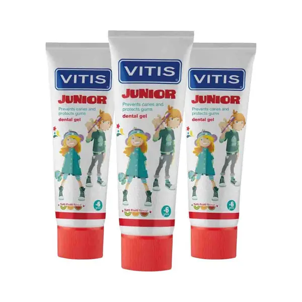 Vitis Tandpasta Junior 75 Ml - 3 Stuks thumbnail