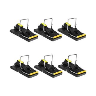 Muizenval 6 Stuks - Muizenklemmen - Voor Binnen En Buiten - 100% Pakkans - Herbruikbaar - Kunststof Muizenval - Muizenverjager - Zonder Muizengif