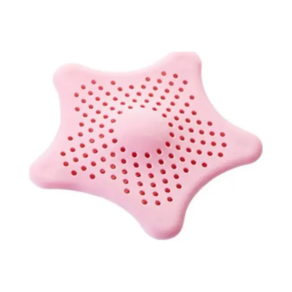 1 Stuk - Silicone Afvoerstop - Afvoerplug - Roze - Anti Haar Afvoer Stop - Siliconen Afvoerstopper - Wastafel - Gootsteen - Spoelbak - Bad - Badkamer thumbnail