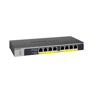 Netgear GS108PP Unmanaged Gigabit Ethernet (10/100/1000) Power over Ethernet (PoE) Zwart